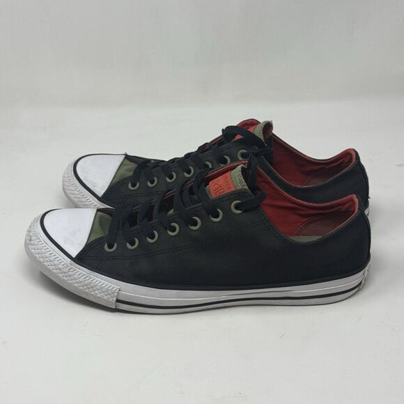 Converse All Star Ox Kurim Sneakers Mens 12 Black Fatigue Green Low Top Unisex - Picture 4 of 16